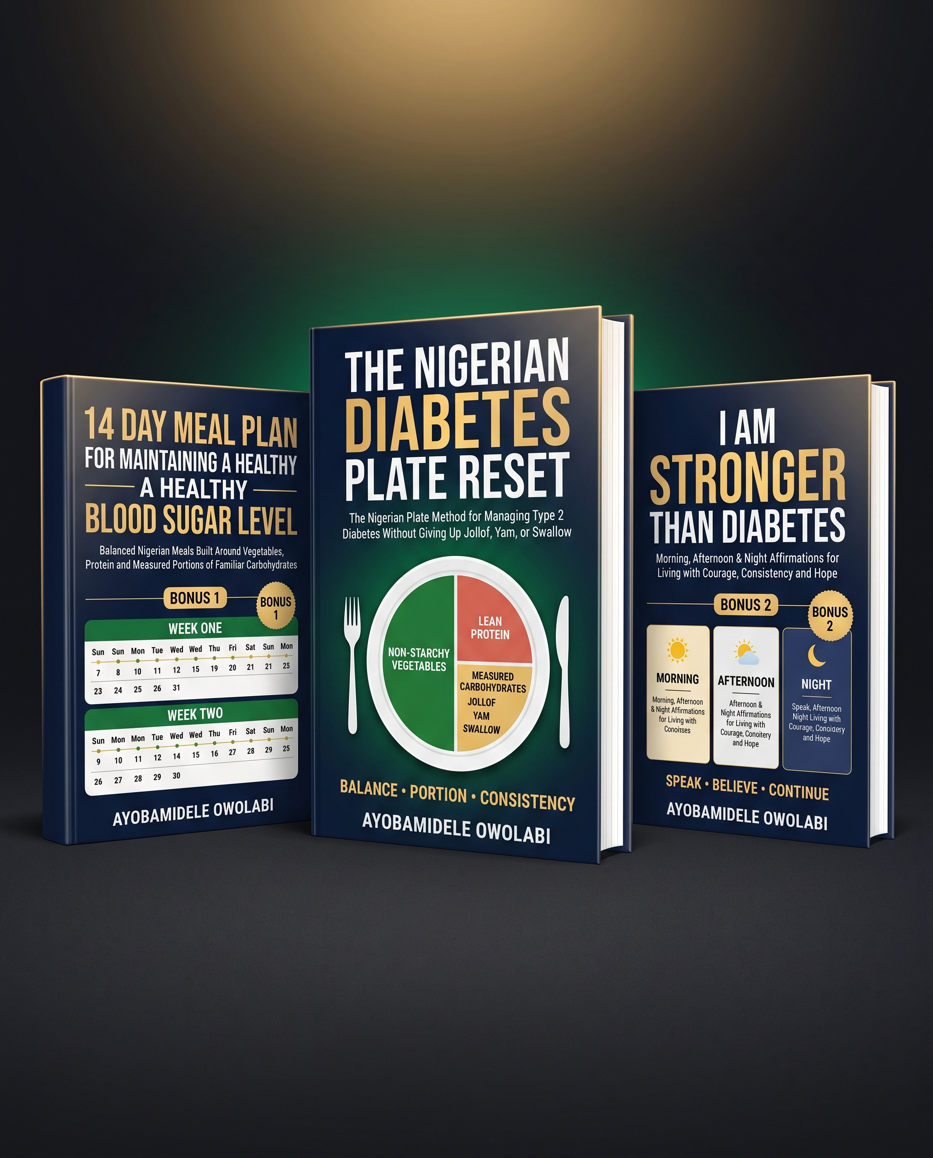 The Nigerian Diabetes Plate Reset three-book collection